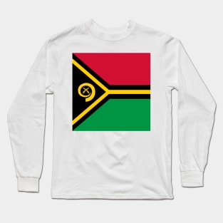 Vanuatu Flag Long Sleeve T-Shirt